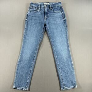 Madewell 9" High Rise Skinny Jeans Womens Tall 23P Light Wash Stretch Denim